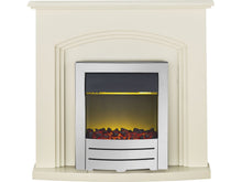 Load image into Gallery viewer, Adam Truro Fireplace Suite in Cream with Colorado Electric Fire in Chrome,  41 Inch

