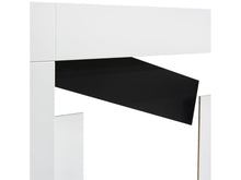 Load image into Gallery viewer, Adam Malmo Fireplace Pure White &amp; Black/Pure White, 39&quot;
