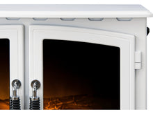 Load image into Gallery viewer, Adam Woodhouse Electric Stove Pure White + Angled Stove Pipe Pure White
