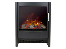 Load image into Gallery viewer, Sureflame Keston Electric Stove Black + Angled Stove Pipe
