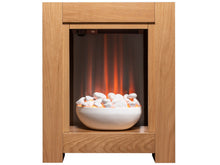 Load image into Gallery viewer, Adam Monet Fireplace Suite in Oak with Electric Fire, 23 Inch
