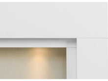 Load image into Gallery viewer, Adam Beaumont Mantelpiece Pure White + Downlights, 50&quot;
