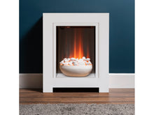 Load image into Gallery viewer, Adam Monet Fireplace Suite Pure White + Electric Fire, 23&quot;
