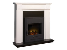 Load image into Gallery viewer, Adam Georgian Fireplace Suite Pure White + Oslo Electric Fire Black, 39&quot;
