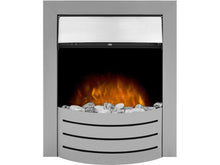 Load image into Gallery viewer, Adam Comet Electric Fire in Brushed Steel
