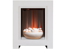 Load image into Gallery viewer, Adam Monet Fireplace Suite in Pure White with Electric Fire, 23 Inch

