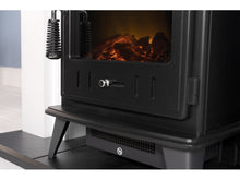 Load image into Gallery viewer, Adam Salzburg Pure White &amp; Grey + Aviemore Electric Stove Black, 39&quot;
