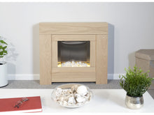 Load image into Gallery viewer, Adam Brooklyn Oak Electric Fireplace Suite  30&quot;
