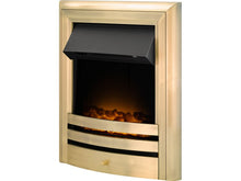 Load image into Gallery viewer, Acantha Vela Electric Fire in Antique Brass
