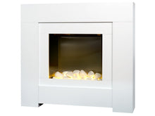 Load image into Gallery viewer, Adam Brooklyn Pure White Electric Fireplace Suite 30&quot;
