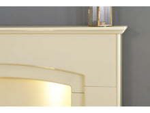 Load image into Gallery viewer, Adam Falmouth Fireplace Cream + Downlights &amp; Colorado Electric Fire Black, 49&quot;
