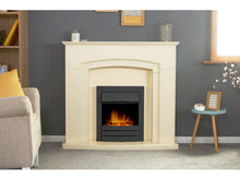 Load image into Gallery viewer, Adam Falmouth Fireplace Cream + Downlights &amp; Colorado Electric Fire Black, 49&quot;
