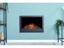 Load image into Gallery viewer, Adam Toronto Electric Wall Inset Fire + Logs &amp; Remote Control Black
