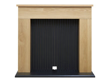 Load image into Gallery viewer, Adam Innsbruck Stove Fireplace in Oak &amp; Black, 45 Inch
