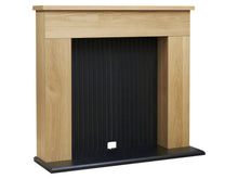 Load image into Gallery viewer, Adam Innsbruck Stove Fireplace Oak Black, 48&quot;
