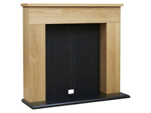 Load image into Gallery viewer, Adam Innsbruck Stove Fireplace in Oak &amp; Black, 45 Inch
