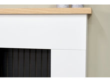 Load image into Gallery viewer, Adam Innsbruck Stove Fireplace in Pure White with Bergen Electric Stove in Grey, 45 Inch
