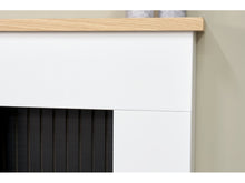 Load image into Gallery viewer, Adam Innsbruck Stove Fireplace Pure White + Woodhouse Electric Stove White, 48&quot;
