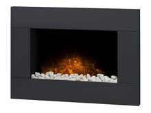 Load image into Gallery viewer, Adam Carina Electric Wall Mounted Fire + Pebbles &amp; Remote Control Black, 32&quot;
