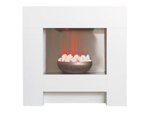 Load image into Gallery viewer, Adam Cubist Electric Fireplace Suite in White, 36 Inch
