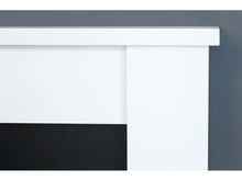 Load image into Gallery viewer, Adam Solus Fireplace Suite Black and White + Helios Electric Fire Brushed Steel, 39&quot;
