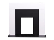 Load image into Gallery viewer, Adam Miami Fireplace Suite in Pure White &amp; Black, 48 Inch
