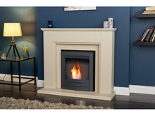 Load image into Gallery viewer, Adam Greenwich Fireplace Suite Stone Effect + Colorado Bio Ethanol Fire Black, 45&quot;

