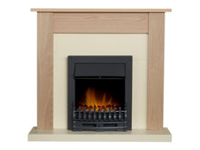 Load image into Gallery viewer, Adam Southwold Fireplace in Oak &amp; Cream with Blenheim Electric Fire in Black, 43 Inch
