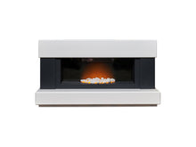 Load image into Gallery viewer, Adam Verona Fireplace Suite in Pure White &amp; Charcoal Grey, 48 Inch
