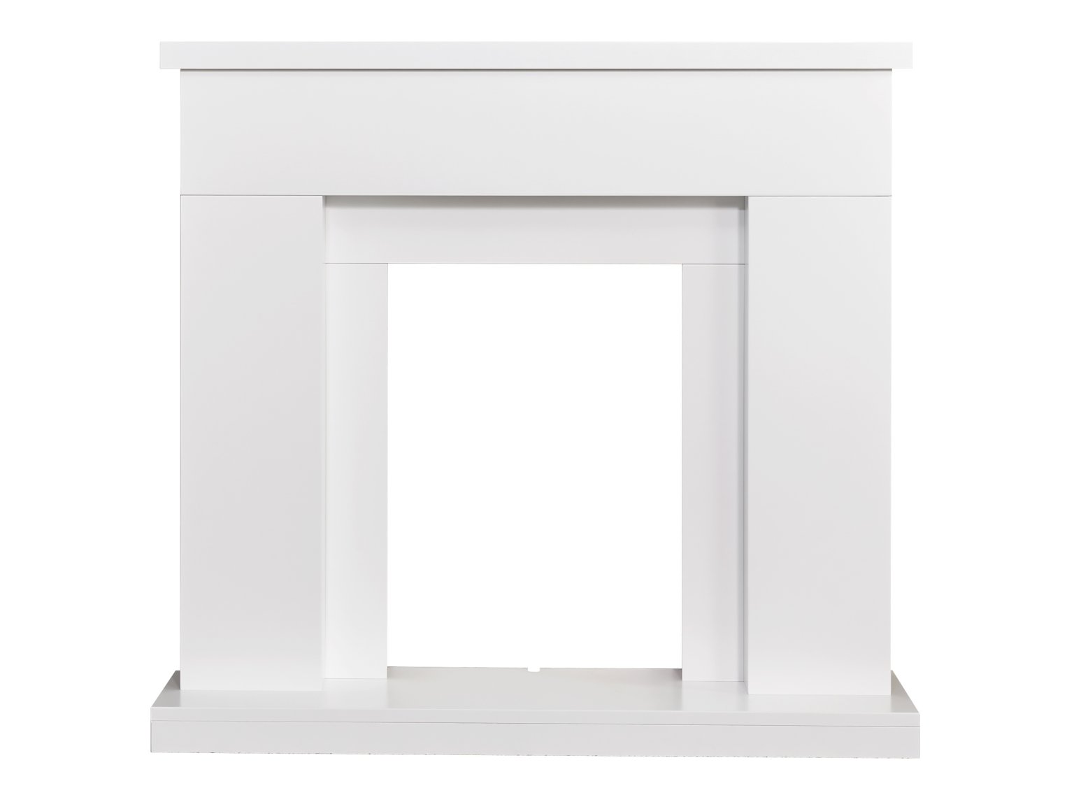 Adam Lomond Fireplace in Pure White, 39 Inch