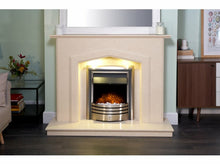 Load image into Gallery viewer, Adam Astralis Pebble Electric Fire in Chrome &amp; Black with Remote Control
