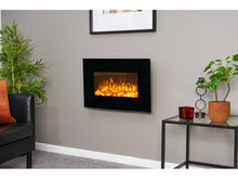 Load image into Gallery viewer, Sureflame WM-9334 Electric Wall Mounted Fire with Remote in Black, 26 Inch
