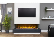 Load image into Gallery viewer, Adam Sahara Electric 1500 Inset Media Wall Fire with Remote Control, 61 Inch
