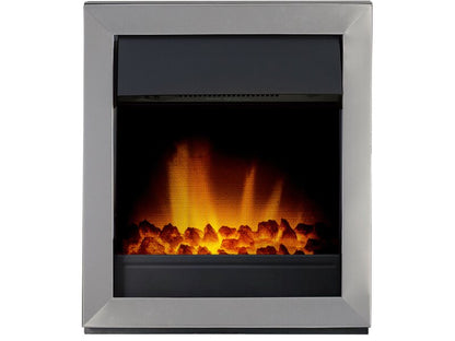 Adam Vancouver Electric Fire Brushed Steel
