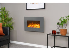 Load image into Gallery viewer, Sureflame WM-9541 Electric Wall Mounted Fire with Remote in Grey, 26 Inch
