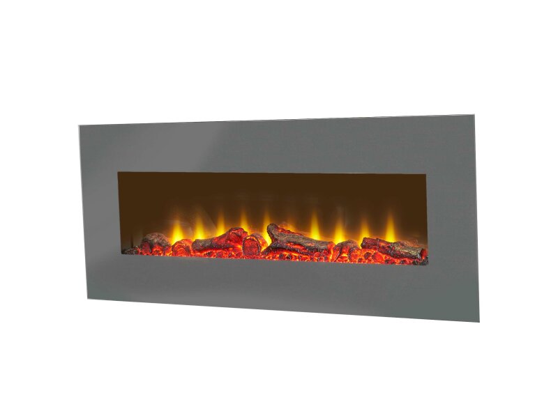 Sureflame WM-9505 Electric Wall Mounted Fire with Remote in Grey, 42 Inch
