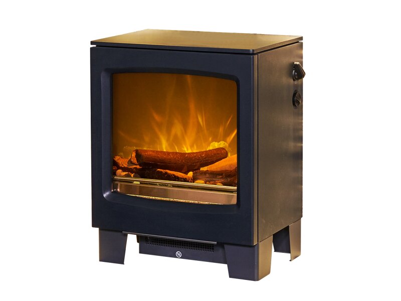 Acantha Lunar Electric Stove Charcoal Grey