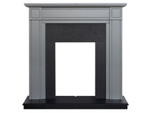 Load image into Gallery viewer, Adam Georgian Grey and Black,  Fireplace 39&quot;
