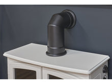 Load image into Gallery viewer, Adam Oak Beam, Hearth &amp; Stove Pipe with Woodhouse Stove in White
