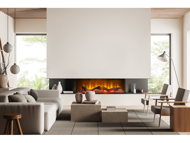 Acantha Aspire 100 Panoramic Media Wall Electric fire