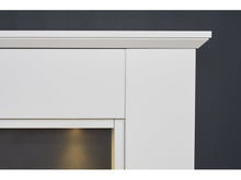 Load image into Gallery viewer, Adam Eltham Fireplace in Pure White &amp; Black with Downlights, 45 Inch
