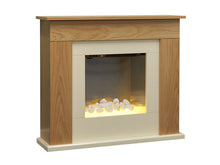 Load image into Gallery viewer, Adam Idaho Electric Fireplace Suite in Oak &amp; Cream, 32 Inch
