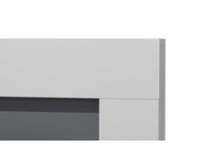 Load image into Gallery viewer, Adam Dakota Fireplace Pure White &amp; Grey + Eclipse Electric Fire Chrome, 39&quot;
