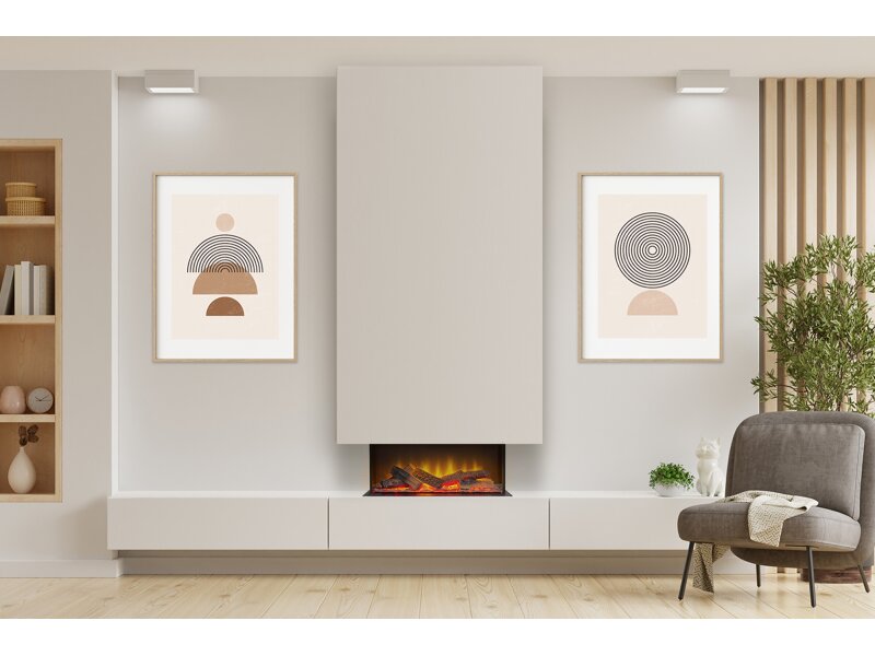 Acantha Aspire 50 Panoramic Media Wall Electric fire