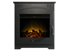 Load image into Gallery viewer, Adam Holston Electric Inset Stove in Black with Remote Control
