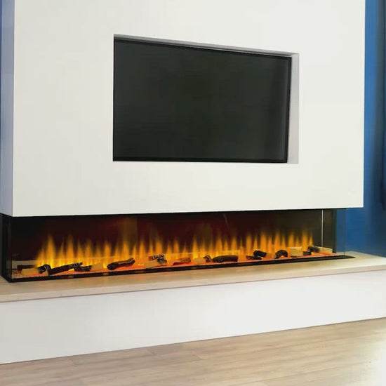 Adam Sahara 2000 Electric Inset Media Wall Panoramic Fire 81 Inch