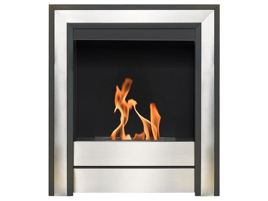 Acantha Argo Bio Ethanol Fire in Brushed Steel