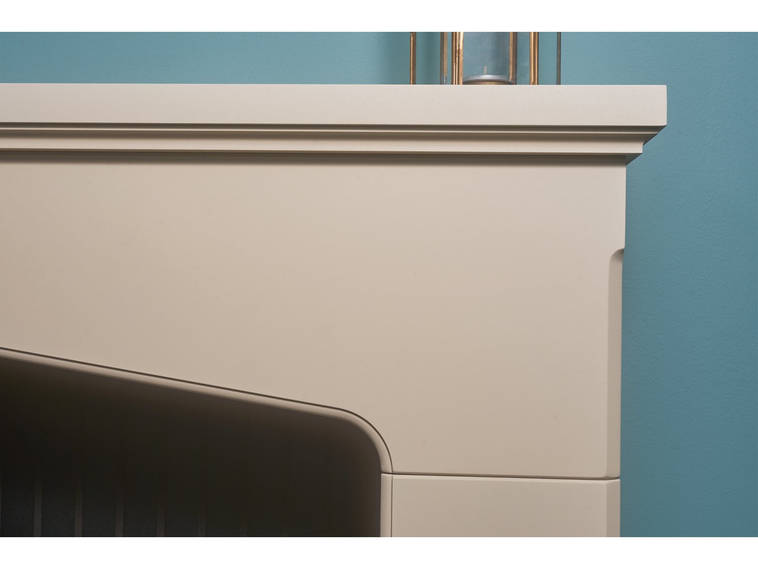 Adam Ludlow Stove Fireplace Stone Effect + Aviemore Electric Stove Grey, 48"