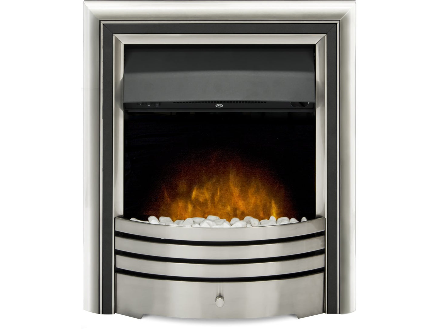 Adam Astralis 6-in1 Electric Fire with Interchangeable trims & Remote Control in Chrome