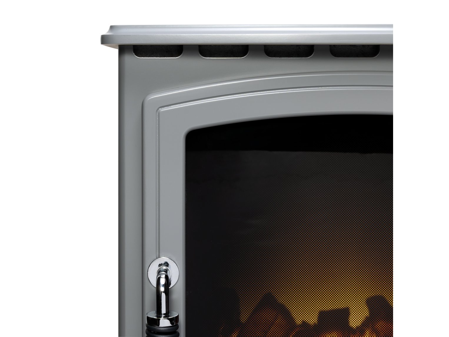 Adam Aviemore Electric Fire Stove Grey Enamel